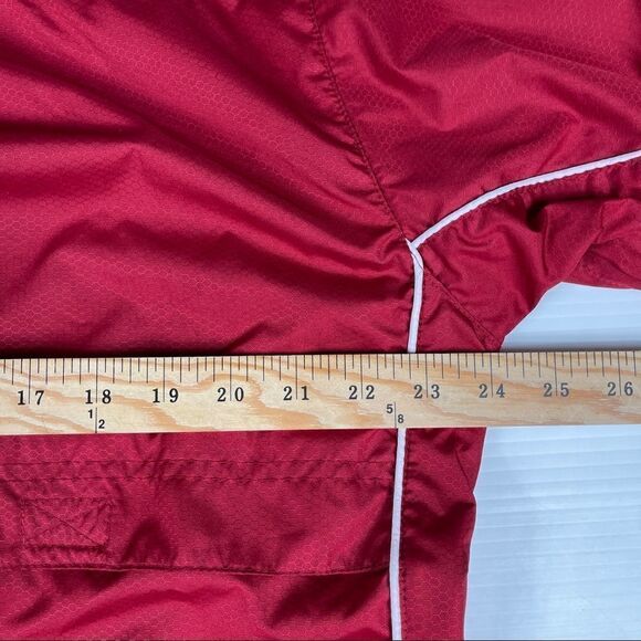 Kewl Jacket Red Polyester Full Zip Men's Size Medium Pockets Windbreaker - Picture 12 of 14
